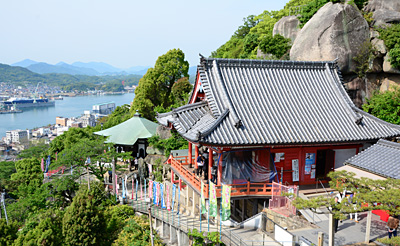 ロープウェイから見る千光寺